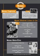 Menu Léon & Cie - Les menus 