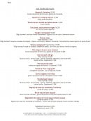 Menu Aux Tours Du Chateau - Les plats