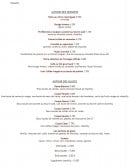 Menu Aux Tours Du Chateau - Les desserts