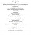 Menu Aux Tours Du Chateau - Le menu à 34,5€