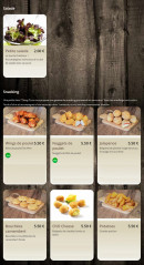 Menu Doog Pizza - Les salades et snacks