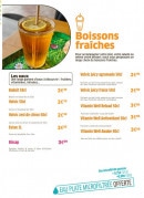 Menu Izee - Les boissons fraiches