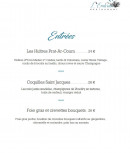 Menu L'Embrun - les entrées