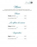 Menu L'Embrun - Les menus suite