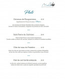 Menu L'Embrun - Les plats