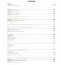 Menu Le Conti - Les cocktails