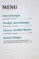 Menu Le Dellys - Les burgers