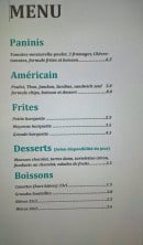 Menu Le Dellys - Les paninis, les américains,.......