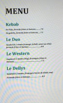 Menu Le Dellys - Les sandwichs 