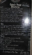 Menu Le Globulle Rouge - Un exemple de l' ardoise du soir