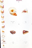 Menu Majestic Fast food - Les desserts