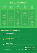 Menu O'pokei - Poke personnalisé et healthy bowls