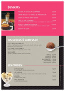 Menu Offside Bay - Desserts