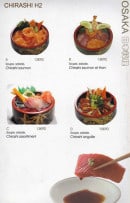 Menu Osaka - Les chirashis