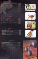 Menu Osaka - Les apéritifs, boissons,...