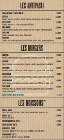 Menu Le Plazza Pizza - entrées, salades et burgers