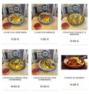 Carte et menu de La Brasserie Marocaine à Carhaix Plouguer — Les couscous et tajines