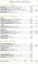 Menu L'Eden Bowl - Les vins