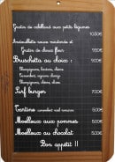 Menu Au Grand Bleu - Les gratins,Bruschettas,surf burger...