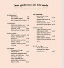 Menu Crêperie Tir na n'og - Les galettes de blé noir