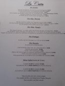 Carte et menu de Auberge Saint Thegonnec à Saint-Thégonnec Loc-Eguiner — Entrées, poissons, viandes,....