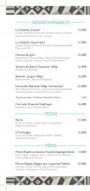 Menu Le Kernic - Les incontournables, pizzas et pâtes