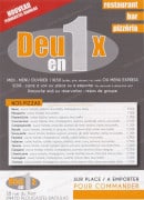 Menu Deux en 1 - Les pizzas