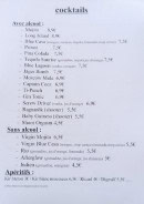 Menu Casa Familia - Les cocktails