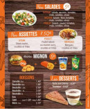 Menu Mord L'express - Salades, assiettes, boissons,...