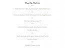 Carte et menu de Maison de Kerdies à Plougasnou — Menu clin d’œil