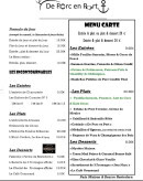 Carte et menu de Restaurant De Porc en Port à Locquenole — Les incontournables et menu carte