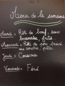 Menu Le Barmad - Un exemple de menu de la semaine