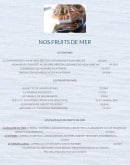 Menu Breiz Armor - Les fruits de mer