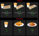 Menu Milano pizza - Les tacos et tex mex