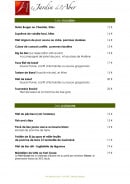 Carte et menu de Le Jardin de l'Aber à Breles — Les viandes et poissons