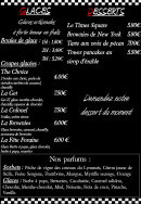 Menu Le Times Square - Glaces et desserts 
