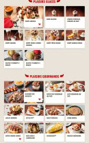Menu Buffalo Grill - Les plaisirs glacés et plaisirs gourmands