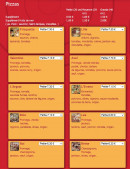 Menu Lucky Pizza - Les pizzas page 1