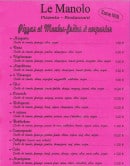 Menu Le Manolo - les pizzas