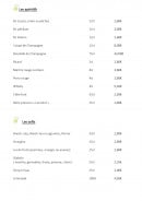 Carte et menu de Le bistro des moulins à Plouvien — Les apéritifs et softs