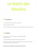 Carte et menu de Le bistro des moulins à Plouvien — Les informations