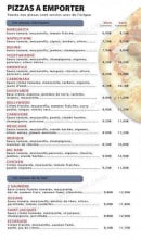 Menu Chicago Slice Pizza - Les pizzas classiques et pizzas de la mer