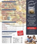 Menu Chicago Slice Pizza - Les pizzas fromages, les spéciales chicago, les desserts...
