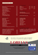 Menu Lobelys - Les boissons