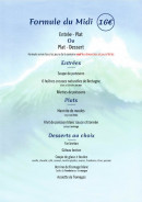 Carte et menu de Le Café du Port à La Foret Fouesnant — La formule du midi