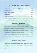 Carte et menu de Le Café du Port à La Foret Fouesnant — La carte des desserts