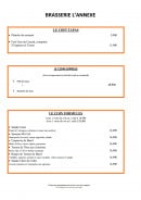 Menu L'Annexe - Tapas, express et formules 