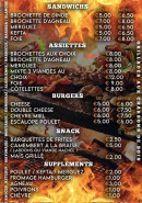 Menu L’Escale Grill - Les sandwichs, assiettes et burgers, ...