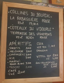 Menu Les Bartavelles - Les apéritifs, coca, ...