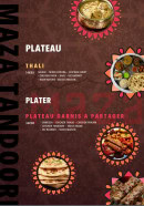 Menu Maza Tandoori - Les plateaux